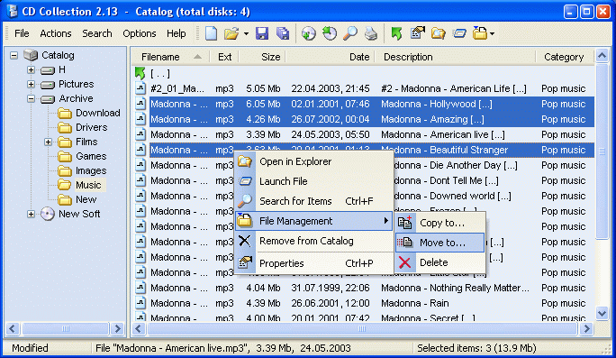 CD Collection Screenshot